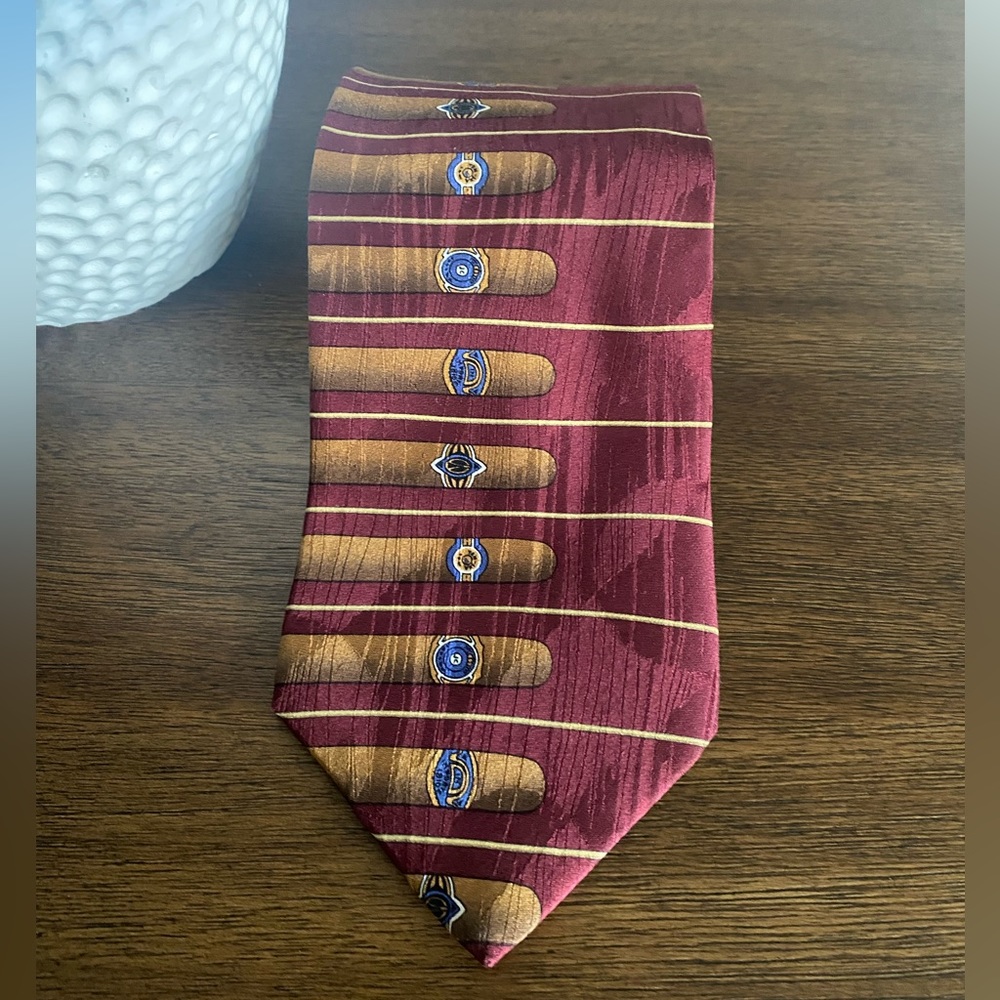 2/22 Stefano Conti “Cigar” Silk Tie Made in Canada